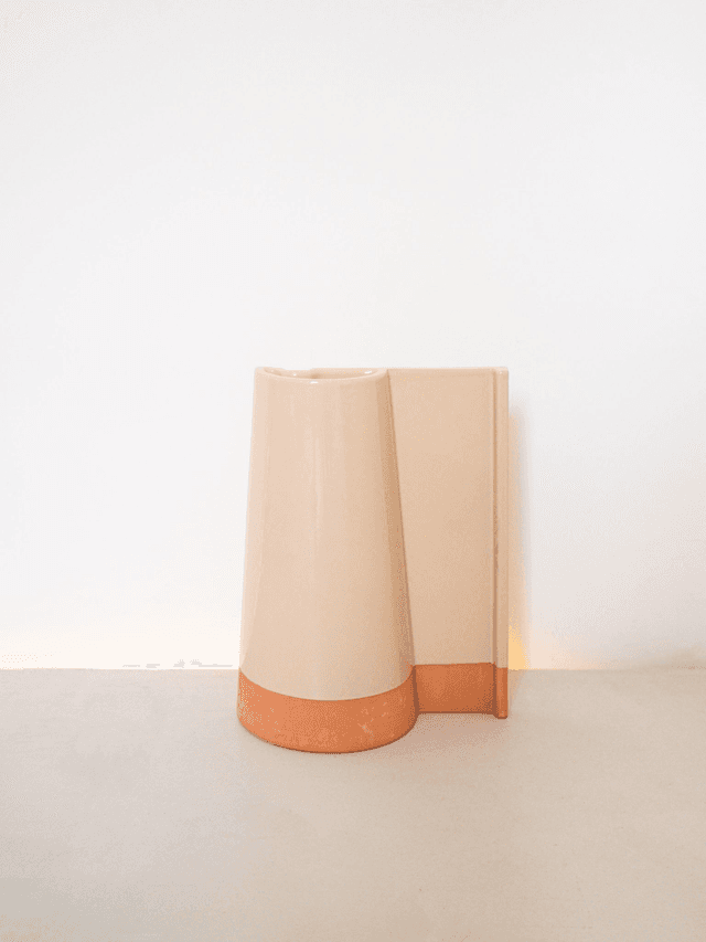 Vase Tuile 01 - Beige